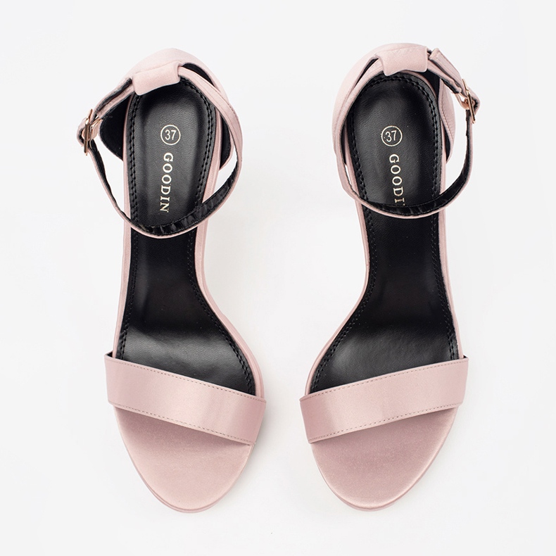 Shelovet naisten korkeakorkoiset sandaalit vaaleanpunainen 1