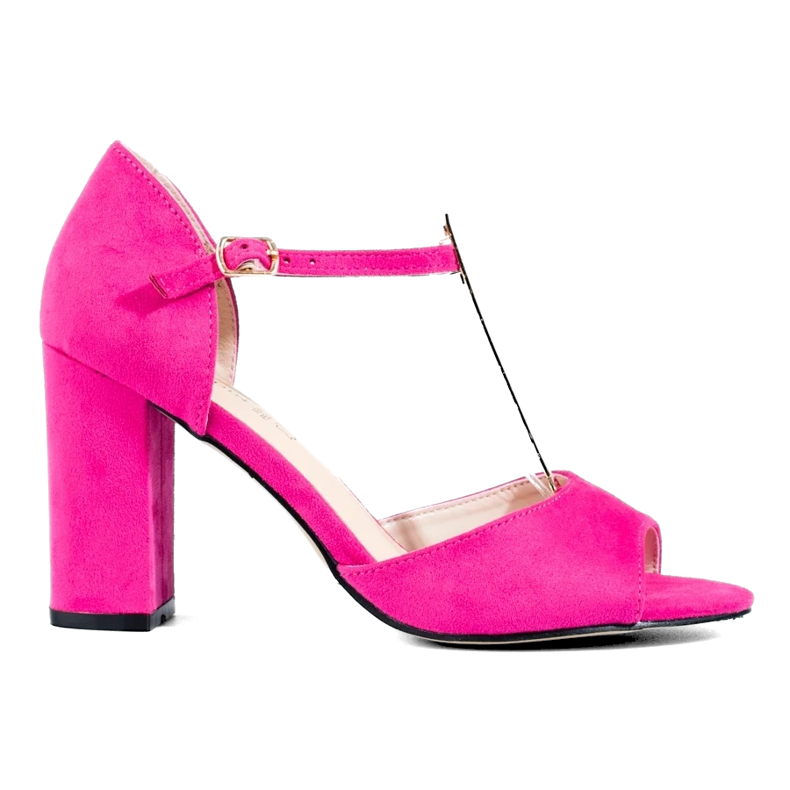 Vaaleanpunaiset naisten klassiset Shelovet-korkokengät vaaleanpunainen 2