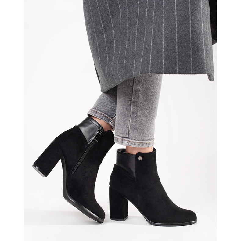 Goodin Mustat mokkanahkaiset nilkkurit 1