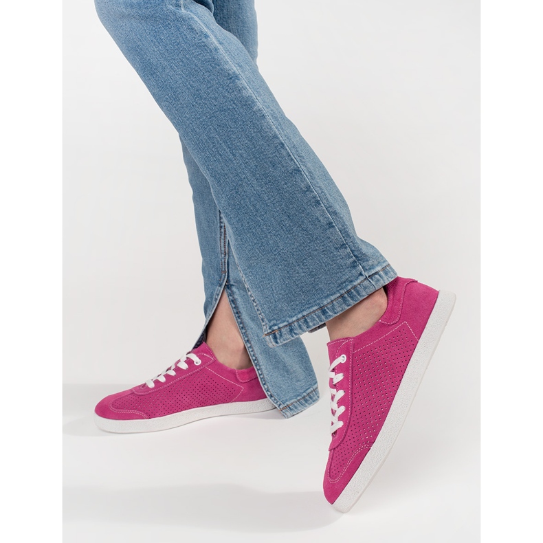 Goodin Vaaleanpunaiset avoimet lenkkarit, jotka on valmistettu luonnon nahasta vaaleanpunainen 1