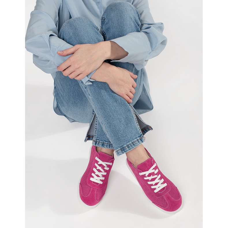 Goodin Vaaleanpunaiset avoimet lenkkarit, jotka on valmistettu luonnon nahasta vaaleanpunainen 2