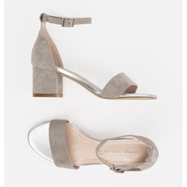 Sandaalit Sergio Leonen postauksessa harmaa 1