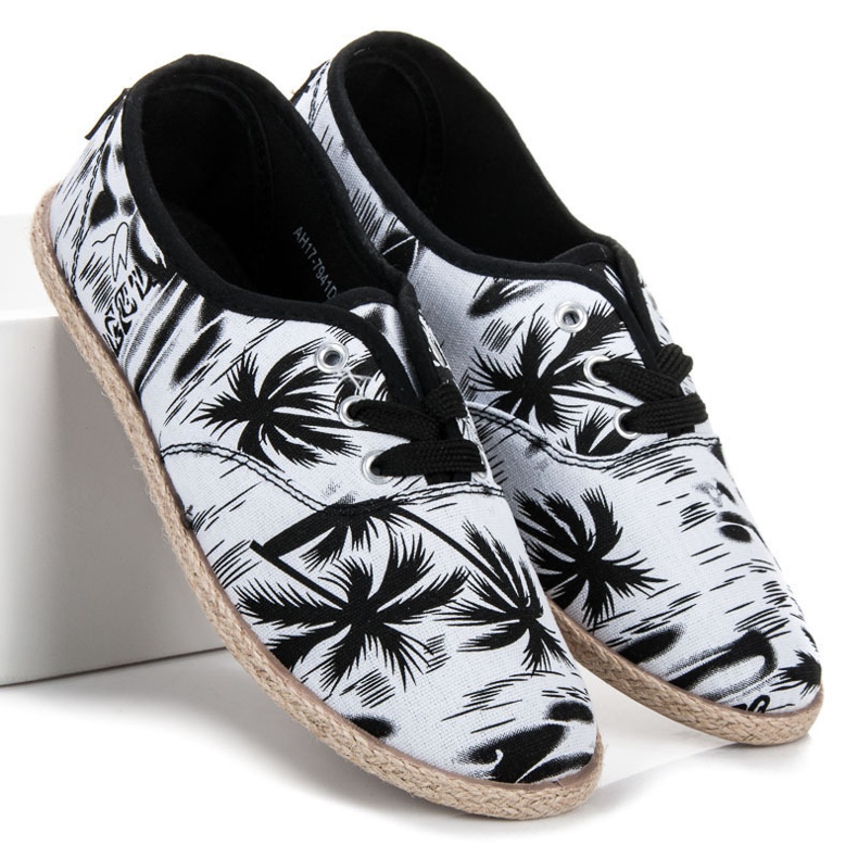 Mckeylor BLACK &amp; WHITE solmitut tennarit valkoinen musta 1