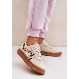 Naisten lenkkarit laiturilla leopard beige 2