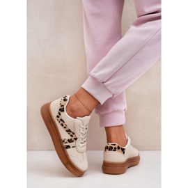 Naisten lenkkarit laiturilla leopard beige 5