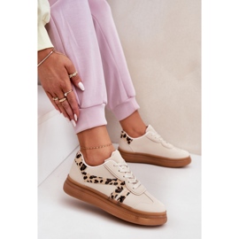 Naisten lenkkarit laiturilla leopard beige 6