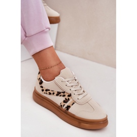 Naisten lenkkarit laiturilla leopard beige 8