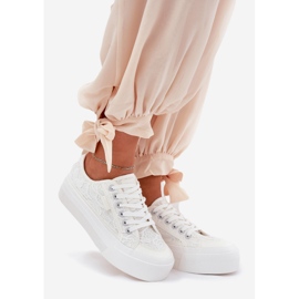 Big Star RR274747 Naisten pitsi -lenkkarit valkoinen 1