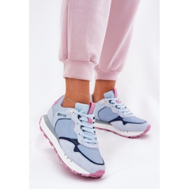 Naisten mokkanahkaiset urheilukengät Big Star RR274236 Hi-Polish Blue sininen 2