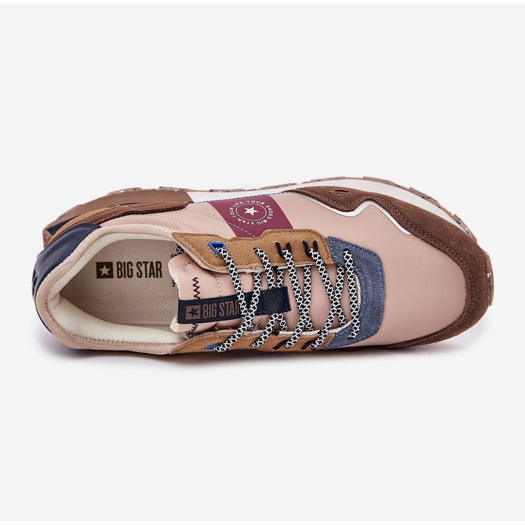 Miesten mokkanahkaisut Big Star RR174475 Hi-Polish Beige -järjestelmässä 2