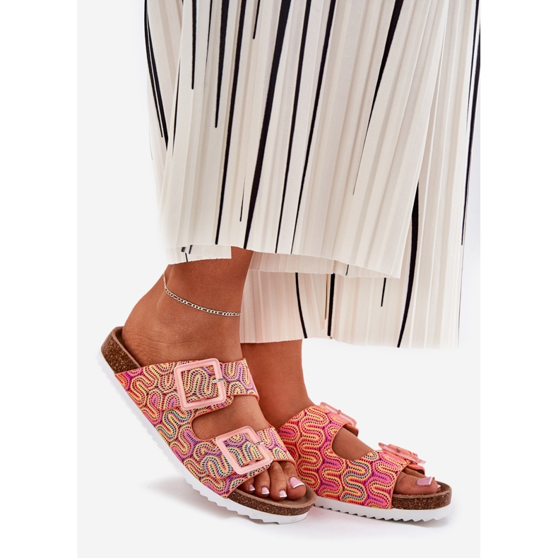 S.Barski Naisten flip flops solki ja glitter S. Barski RB51-006 Oranssi 1