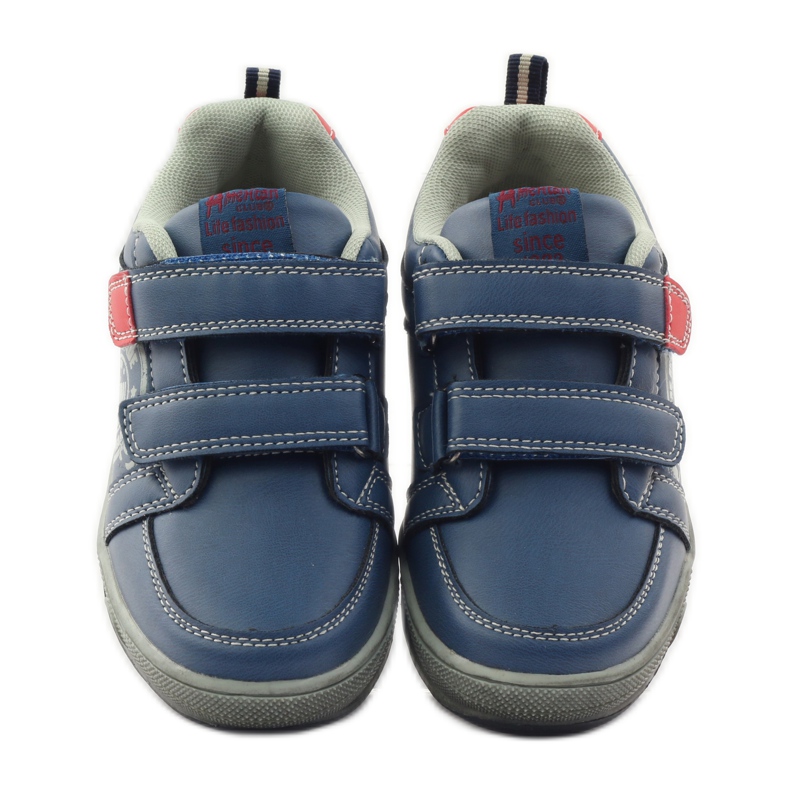 American Club Amerikkalaiset CA51 Velcro urheilulenkkarit punainen monivärinen harmaa 4