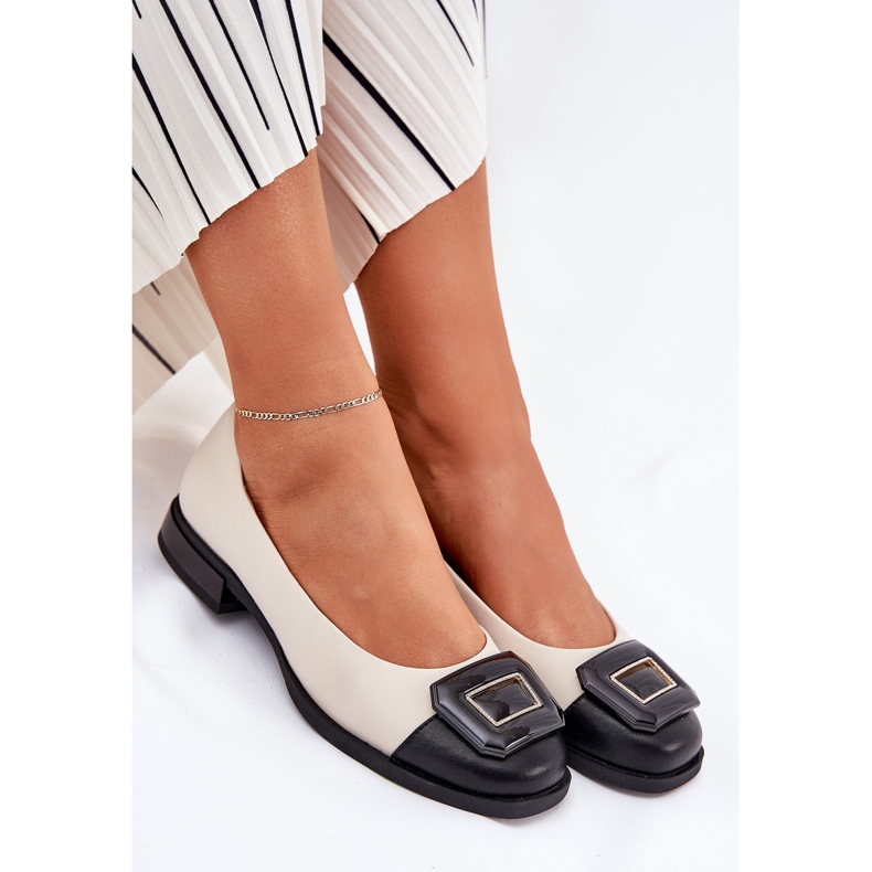 S.Barski Nahkaballeriinit, joissa on sisustus D &amp; A MK51-059 BEIGE 1