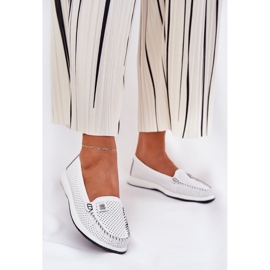 S.Barski Naisten nahkapaikat S. Barski LR51-673 Valkoinen 2