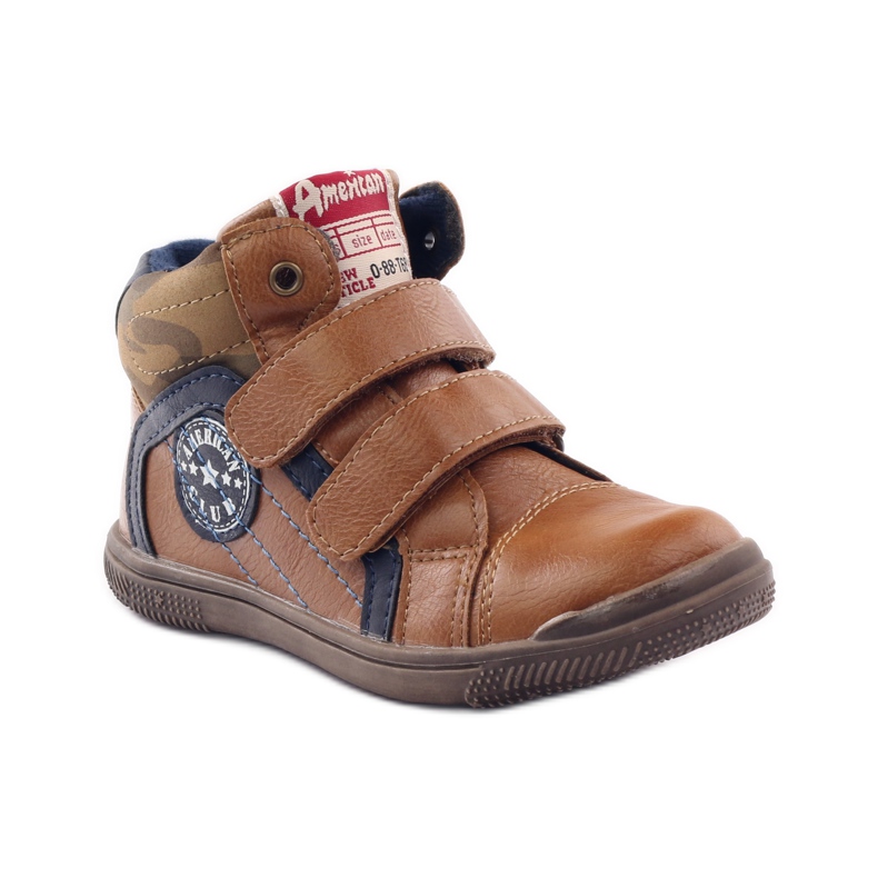 American Club Urheilu, jossa amerikkalainen 16213-nahkaosa laivastonsininen ruskea 1