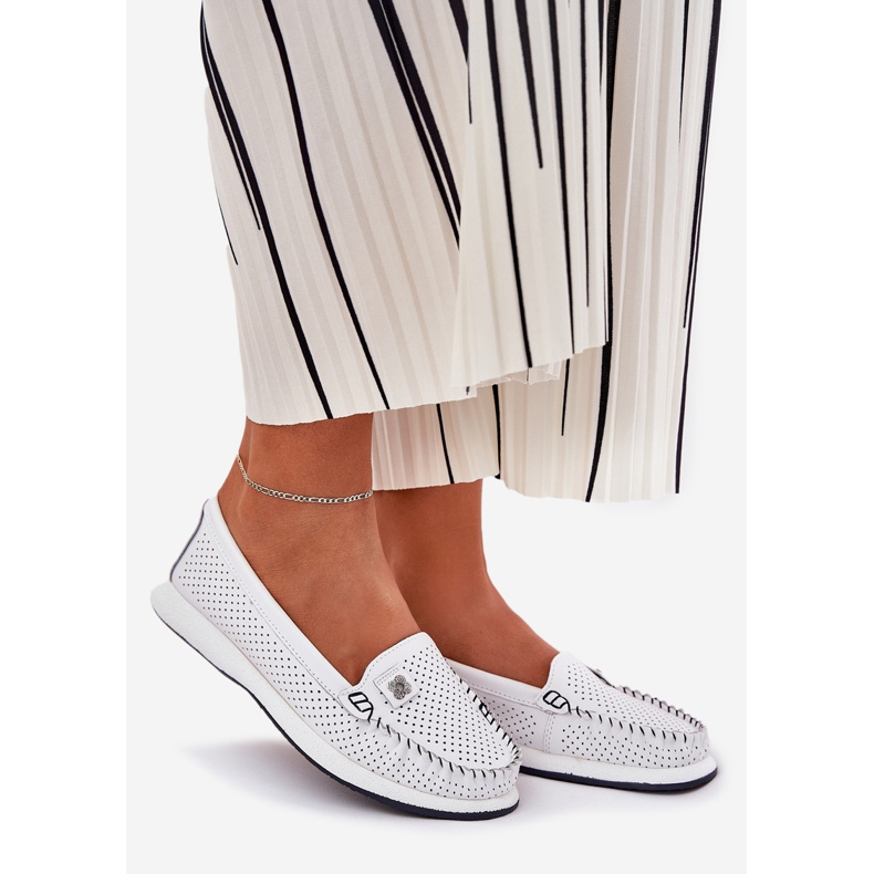 S.Barski Naisten nahkapaikat S. Barski LR51-673 Valkoinen 1