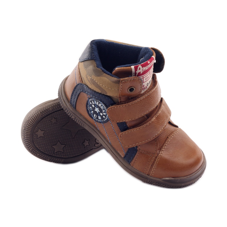 American Club Urheilu, jossa amerikkalainen 16213-nahkaosa laivastonsininen ruskea 3