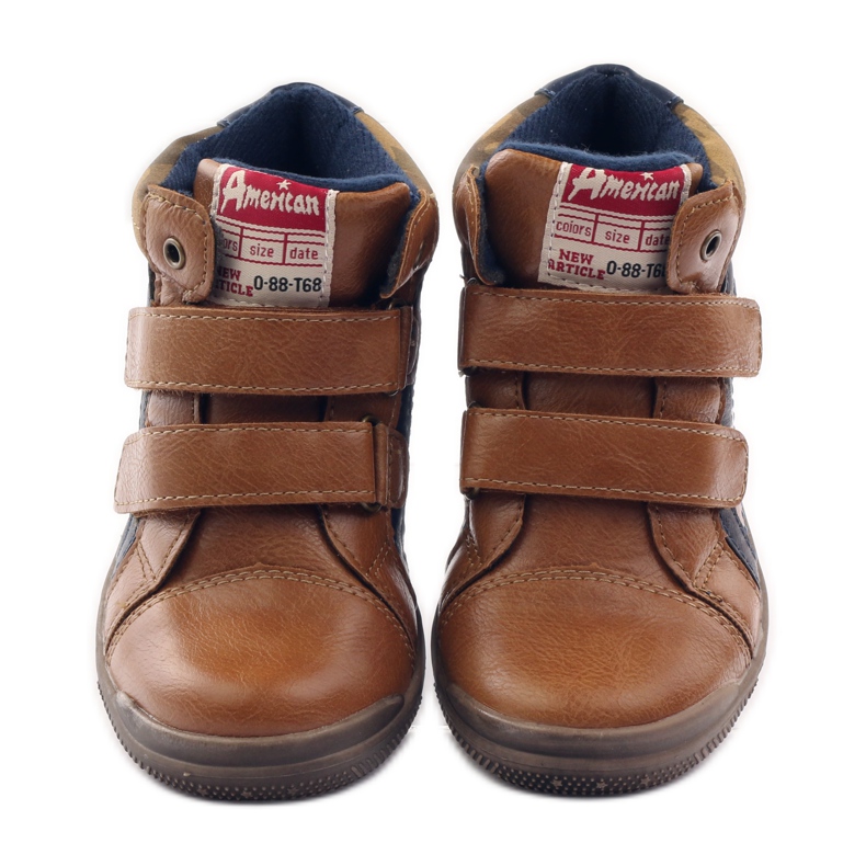 American Club Urheilu, jossa amerikkalainen 16213-nahkaosa laivastonsininen ruskea 4