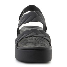 Crocs-sandaalit Brooklyn kudottu matala kiila 209977-060 musta 2