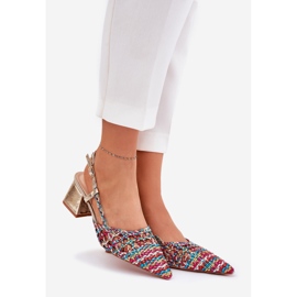 Postin sandaalit punoksella ja merkitty varpaat monivärinen 1