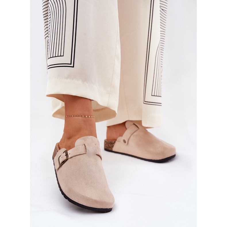 Tohvelit naiset ja laivalla solki beige 2