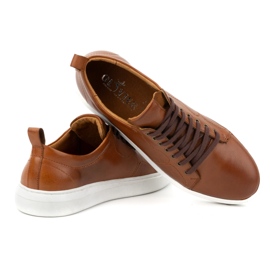 Olivier Miesten nahkaiset urheilukengät 434KNT ruskea 6