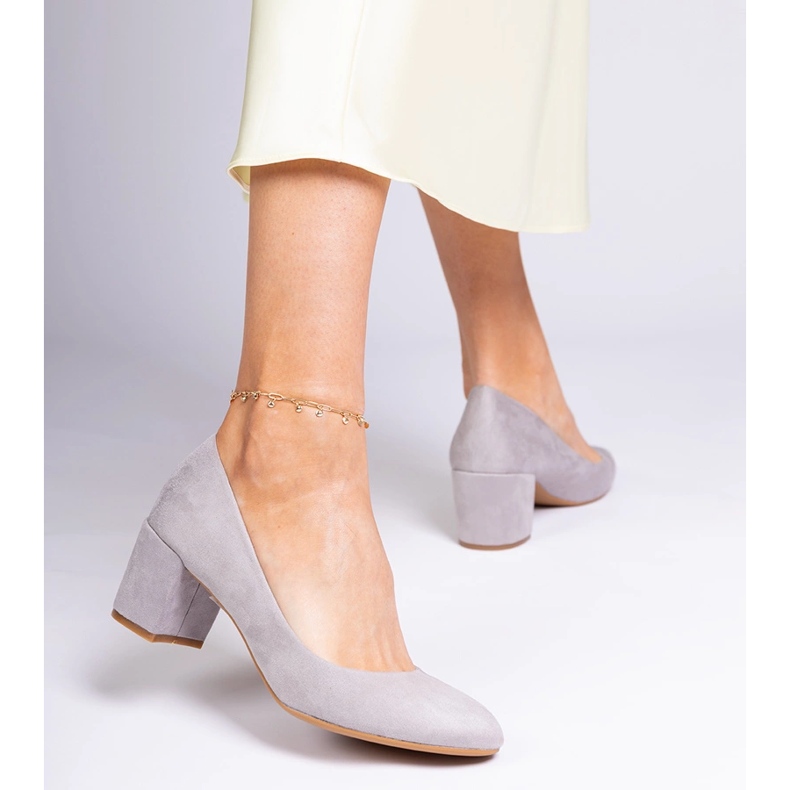 Harmaa klassinen pumput postitse Ekozamsz 2