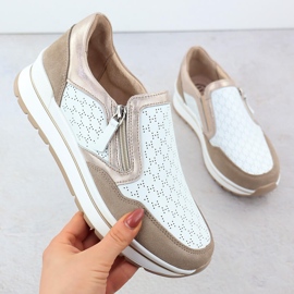 Nahkaurheilukengät Sneakers Valkoinen Filippo DP6777 1