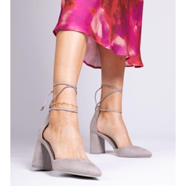 Harmaat klassiset pumput Ekozamszu 1