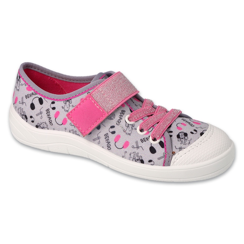 Befado lasten tossut tarranauhalla 351Y024, harmaat sovellukset 1