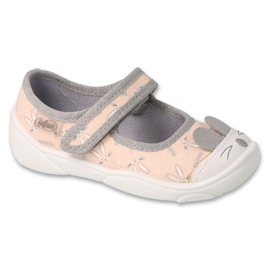 Befado lasten tossut tarranauhalla 209P036 beige 1