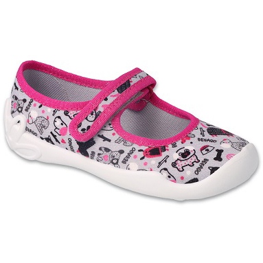 Befado lasten tossut 114Y521 harmaa värikkäillä sovelluksilla 1