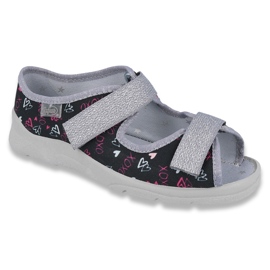 Befadon lasten sandaalit Velcro 969Y144 musta 1