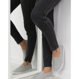 Harmaa xl08p Harmaat grain-slip-on lenkkarit 2