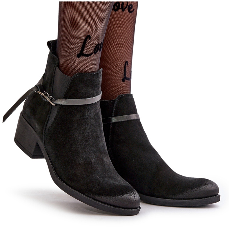 Zazoo 60478 mokkanahkakorkot eristetty musta vetoketju 5