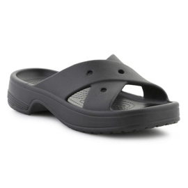 Crocs Classic Womens Cross Strap Flip Flops 210840-001 musta 1