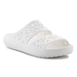 Crocs Classic Floral Cutout Sandal 210966-0WV Flip Flops valkoinen 1