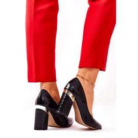 Lewski Shoes Lewski -nahkapumput 3117 musta 4