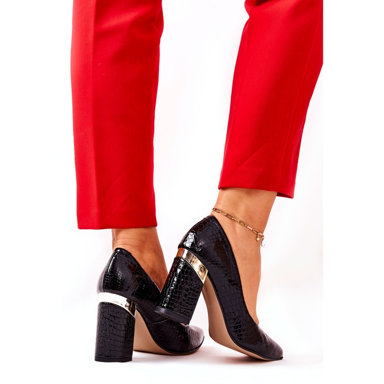 Lewski Shoes Lewski -nahkapumput 3117 musta 4