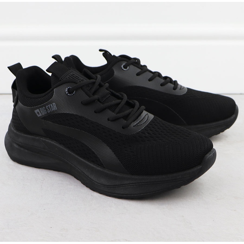 Big Star Miesten urheilukengät lenkkarit musta iso tähti RR174273 1