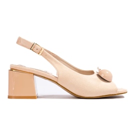 Shelovetin beige-sandaalit matalakorkoiset 2