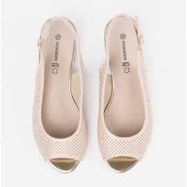 Goodin Matalalla aukonopeus sandaalit beige 3