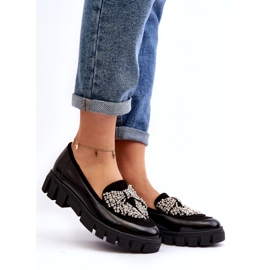 Naisten patentoitu mokasiinit Laura Messi 2785 Black musta 1