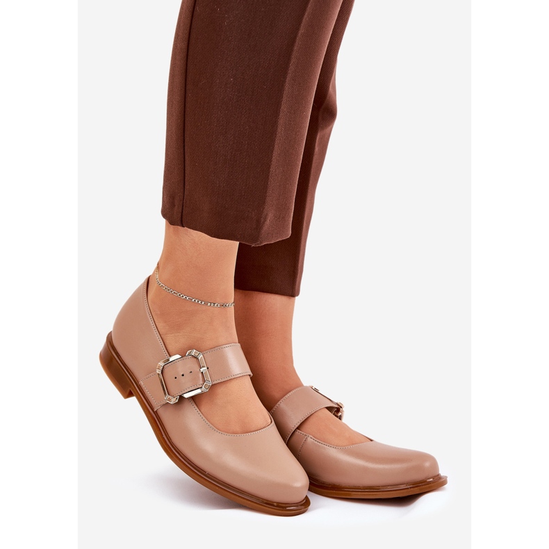 Naisten nahkakengät Laura Messi 2980 Musta musta shokki beige 1