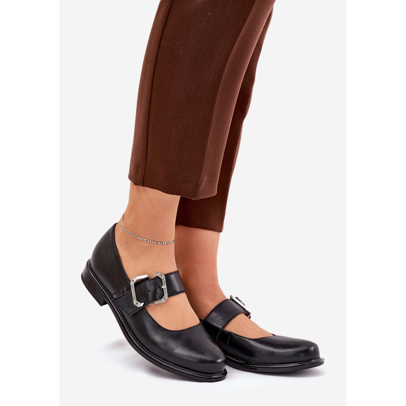 Naisten nahkakengät Laura Messi 2980 Musta puristin 1