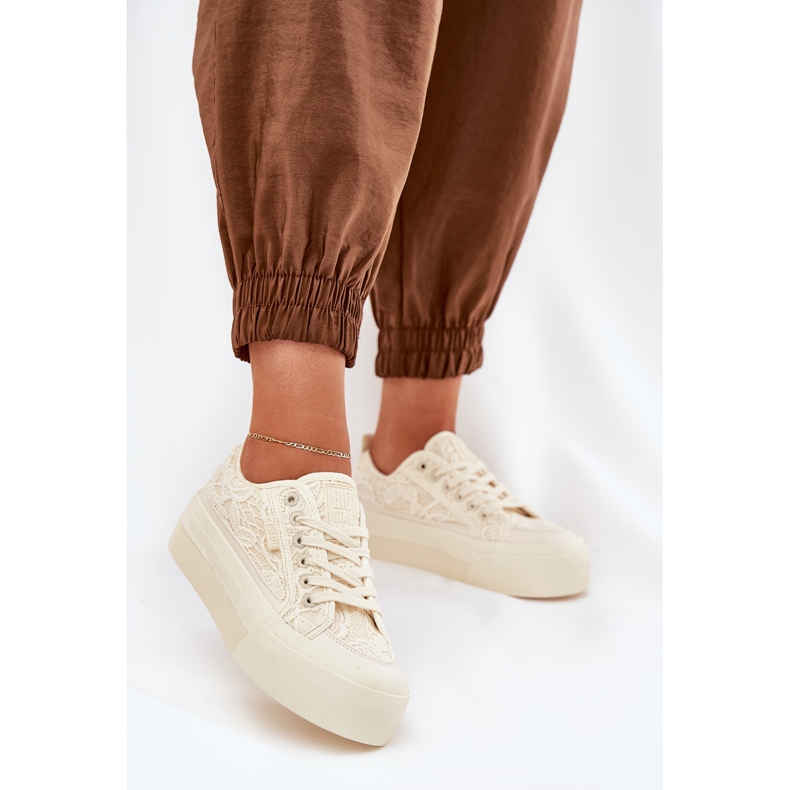 Big Star RR274746 Naisten pitsi -lenkkarit beige 2