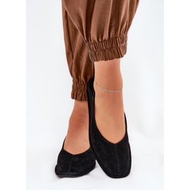 Naisten mokkanahka balleriinit Big Star RR274080 Black musta 3