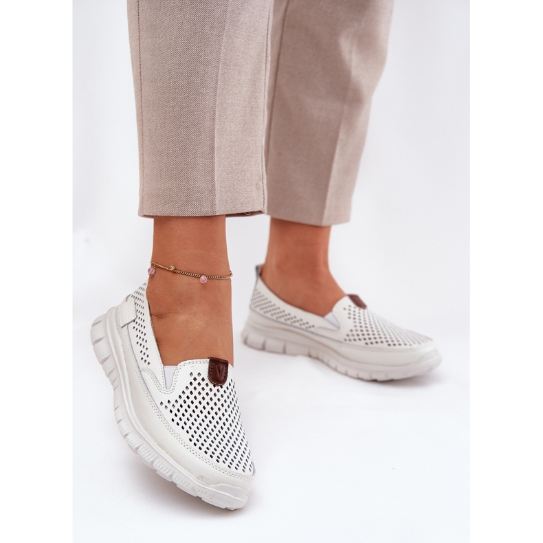 Openwork Vinceza 95336 Natural Ballerinas valkoinen 2