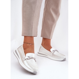 Naisten nahkapesot S.Barski Gr51-598 Pearl hopea 2