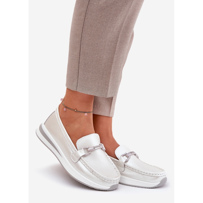 Naisten nahkapesot S.Barski Gr51-598 Pearl hopea 1